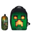 13"Minecraft Backpack School Bag+pencil case