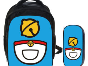 13″Doraemon Backpack School Bag+pencil case