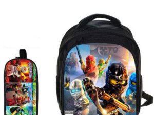13″LEGO Backpack School Bag+pencil case