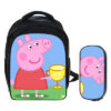 13″Peppa Pig Backpack School Bag+pencil case