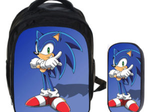 13″Sonic Backpack School Bag+pencil case