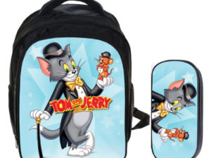 13″Tom And Jerry Backpack School Bag+pencil case