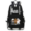 We Bare Bears Backpack MineCraft School Bag