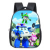 12″Traffic Safety with Poli Backpack School Bag