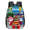 12″Traffic Safety with Poli Backpack School Bag