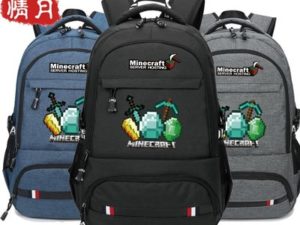 Minecraft Creeper Backpack School Bag
