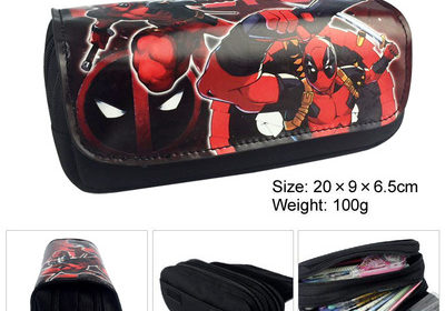 Deadpool Pencil Case Pen Bag Student’s Large Capacity