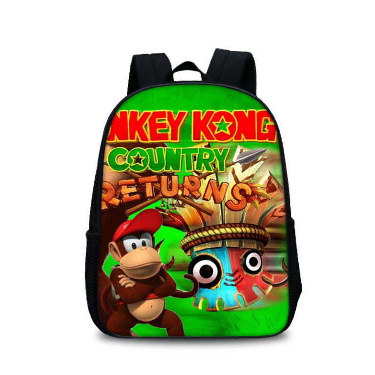 12″Donkey Kong Backpack School Bag – Baganime