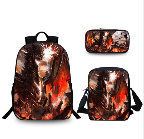 16″World of Warcraft WOW Backpack School Bag Combo - Baganime