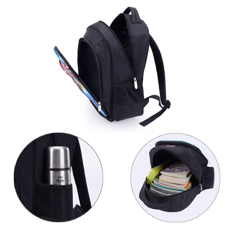 16Backpack School Bag Black