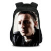 16Chester Bennington Backpack School Bag Black