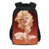 16Marilyn Monroe Backpack School Bag Black