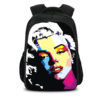 16Marilyn Monroe Backpack School Bag Black