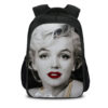 16Marilyn Monroe Backpack School Bag Black