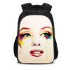 16Marilyn Monroe Backpack School Bag Black