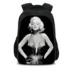 16Marilyn Monroe Backpack School Bag Black