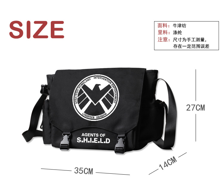 Agents of S.H.I.E.L.D. oxford Messenger Bag Shoulder Bag 