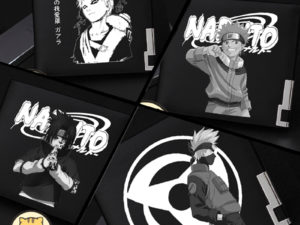 NARUTO PU Leather Short Wallets
