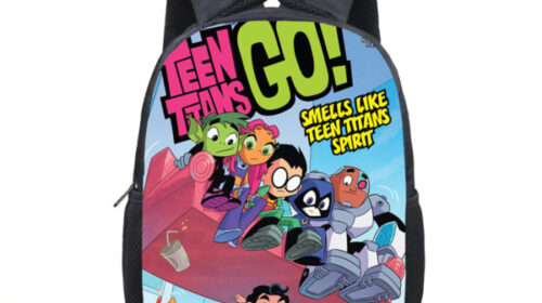 12 Inch Teen Titans Go Children's Backpack Kids School Cute Daily Bag Kindergarten Bags Girls Boys Waterproof Ruckpack