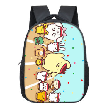 12 Inch Pom Pom Purin Children’s Backpack Kids School Cute Daily Bag ...