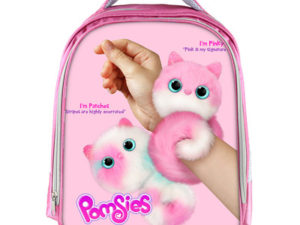 Pomsies Backpack School Bag Pink