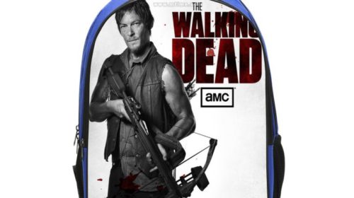 The Walking Dead Backpack School Bag Blue