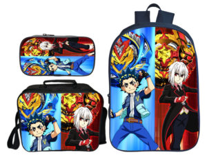 16″Beyblade Backpack School Bag+Lunch Bag+Pencil Bag