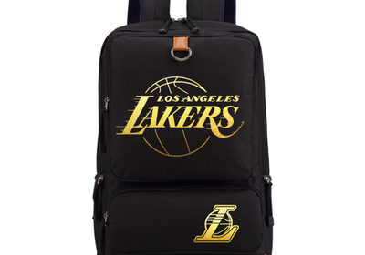 18"NBA Canvas Backpack Shoulder School Bag