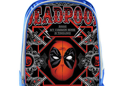 Deadpool Backpack School Bag Blue