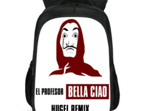 16‘’La casa de papel Backpack School Bag Black
