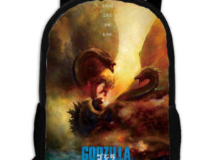 18‘’Godzilla King of the Monsters Backpack School Bag Black