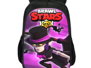 16 Inch Leon Spike Backpack School Bag Black