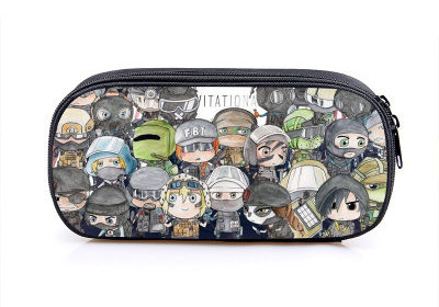 Rainbow Six Pen Case Student’s Large Capacity Pencil Bag