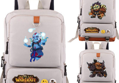 World of Warcraft WOW Canvas Backpack Shoulder School Bag