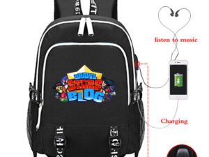 18 Inch Leon Spike USB Backpack School Bag