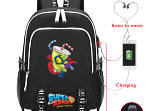 18“Superzings USB Backpack School Bag