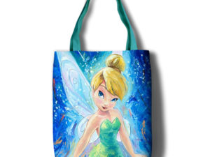 Peter Pan Canvas Grocery Bag Shopping Bag Reusable Large Shopping Canvas Bags Natural White Cloth Shoulder Bags Canvas Tote Bag Perfect for Crafting Decorating