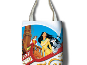 Pocahontas Canvas Grocery Bag Shopping Bag Reusable Large Shopping Canvas Bags Natural White Cloth Shoulder Bags Canvas Tote Bag Perfect for Crafting Decorating
