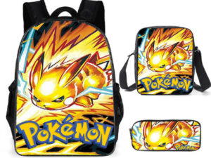 16″Pokemon Backpack School Bag+Shoulder Bag+Pencil Bag