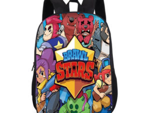 18 Inch Leon Spike Backpack School Bag Black