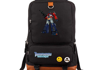 Transformers Canvas Backpack Shoulder School Bag