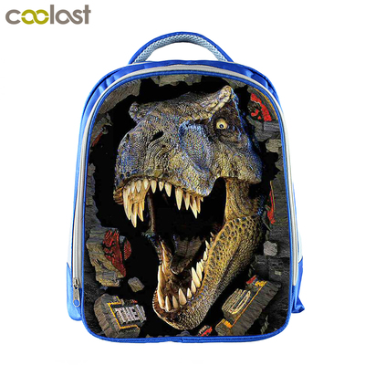 Jurassic World Backpack School Bag Blue - Baganime