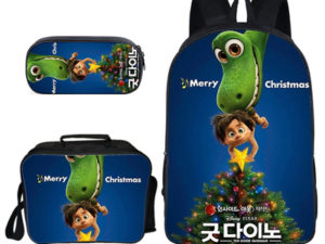 16″The Good Dinosaur Backpack School Bag+Lunch Bag+Pencil Bag