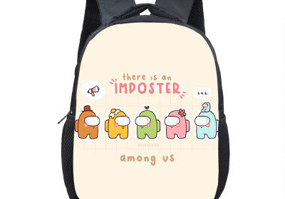 12 Inch Among Us Children's Backpack Kids School Cute Daily Bag Kindergarten Bags Girls Boys Waterproof Ruckpack