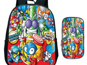Super Zings Children 2pcs/set Backpack Kindergarten Rucksack Printing Primary School bag Child Back to School Gift