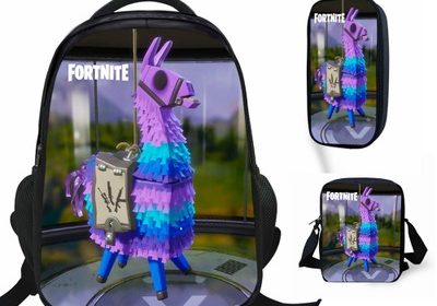 16″Fortnite Backpack School Bag+Messenger Bag+Pencil Bag