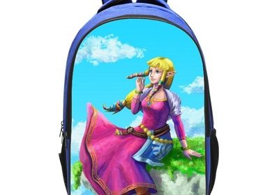 The Legend of Zelda Backpack School Bag Blue