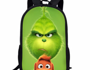 18 Inch Grinch Backpack School Bag Black