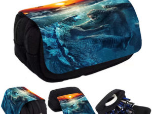 Godzilla vs Kong Pencil Case Student’s Large Capacity Pen Bag Supports Customization