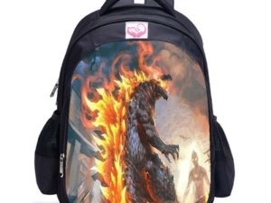 Godzilla vs Kong double-layer backpack personalized school bag